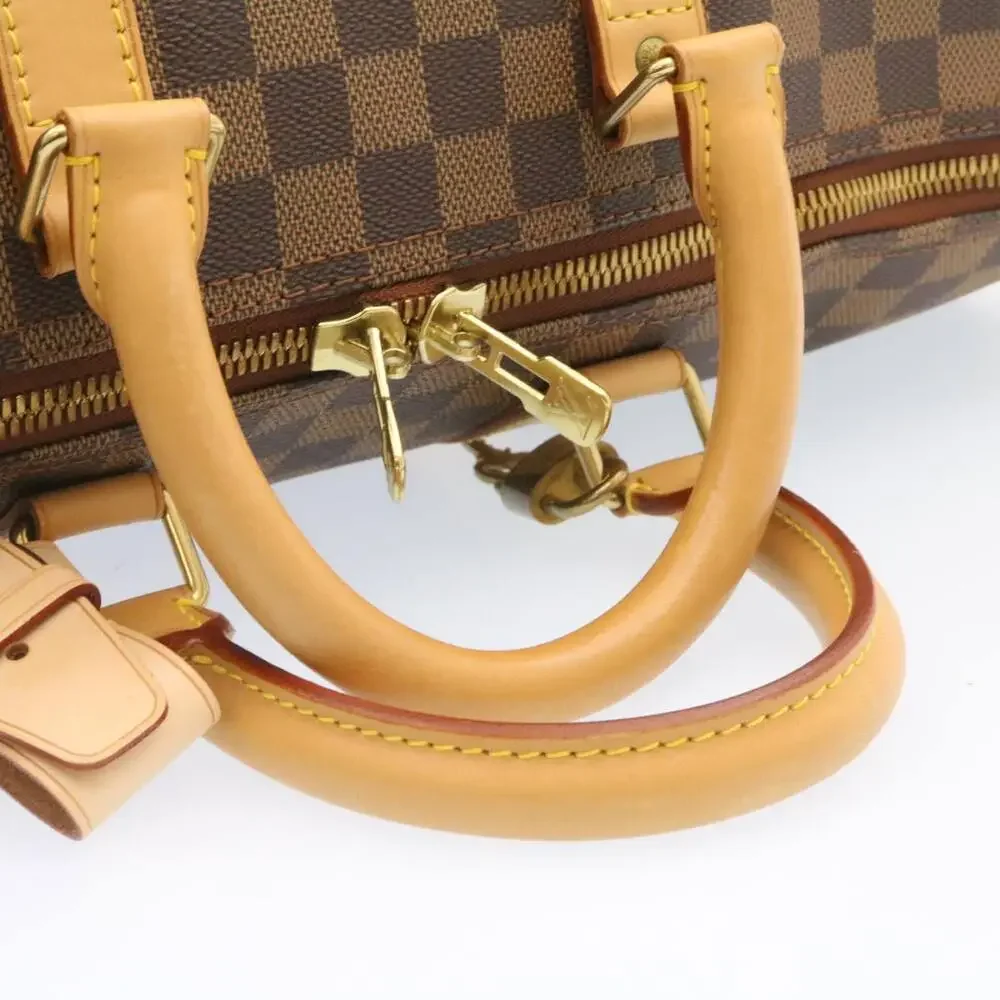LOUIS VUITTON Damier Ebene Keepall 45 Boston Bag